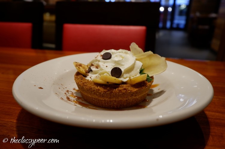 TGIF's version of banoffee pie.