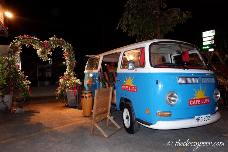 Cutesy restored van.