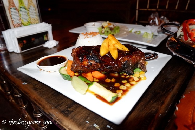 One of Cafe Lupe's best-seller -- Baby Back ribs...duhh! (P 325)
