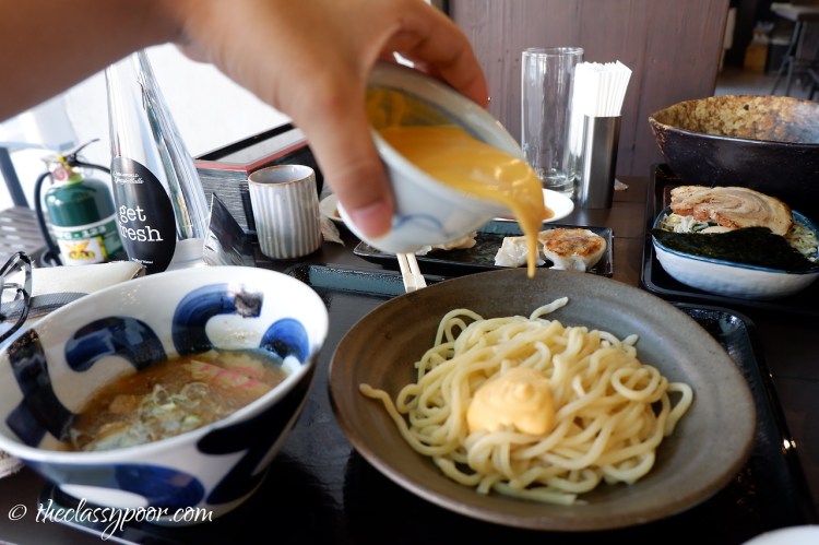 Pour some cheese please. Cheese Sauce Tsukemen - small 200g (Php 330).